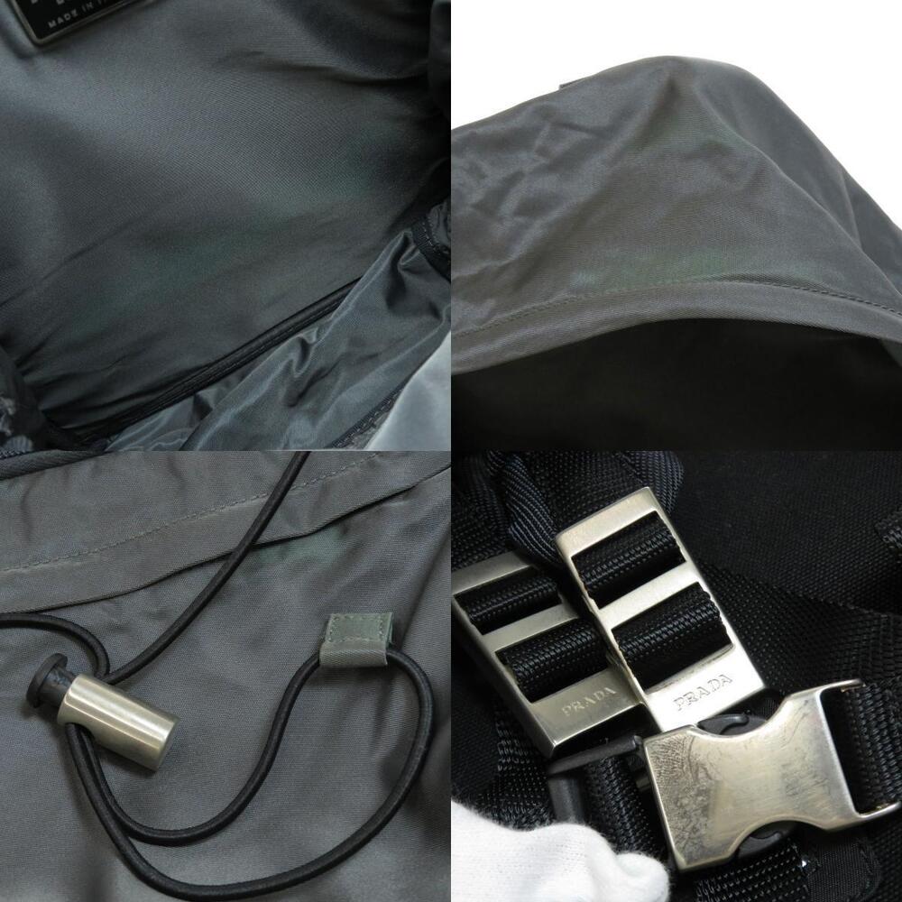 Prada logo Backpack Rucksack Daypack - Picture 9 of 11